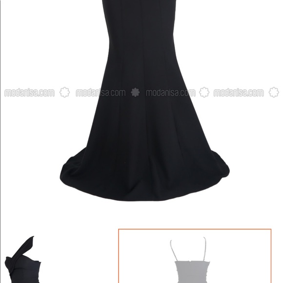 Black mermaid dress - Picture 2 of 7